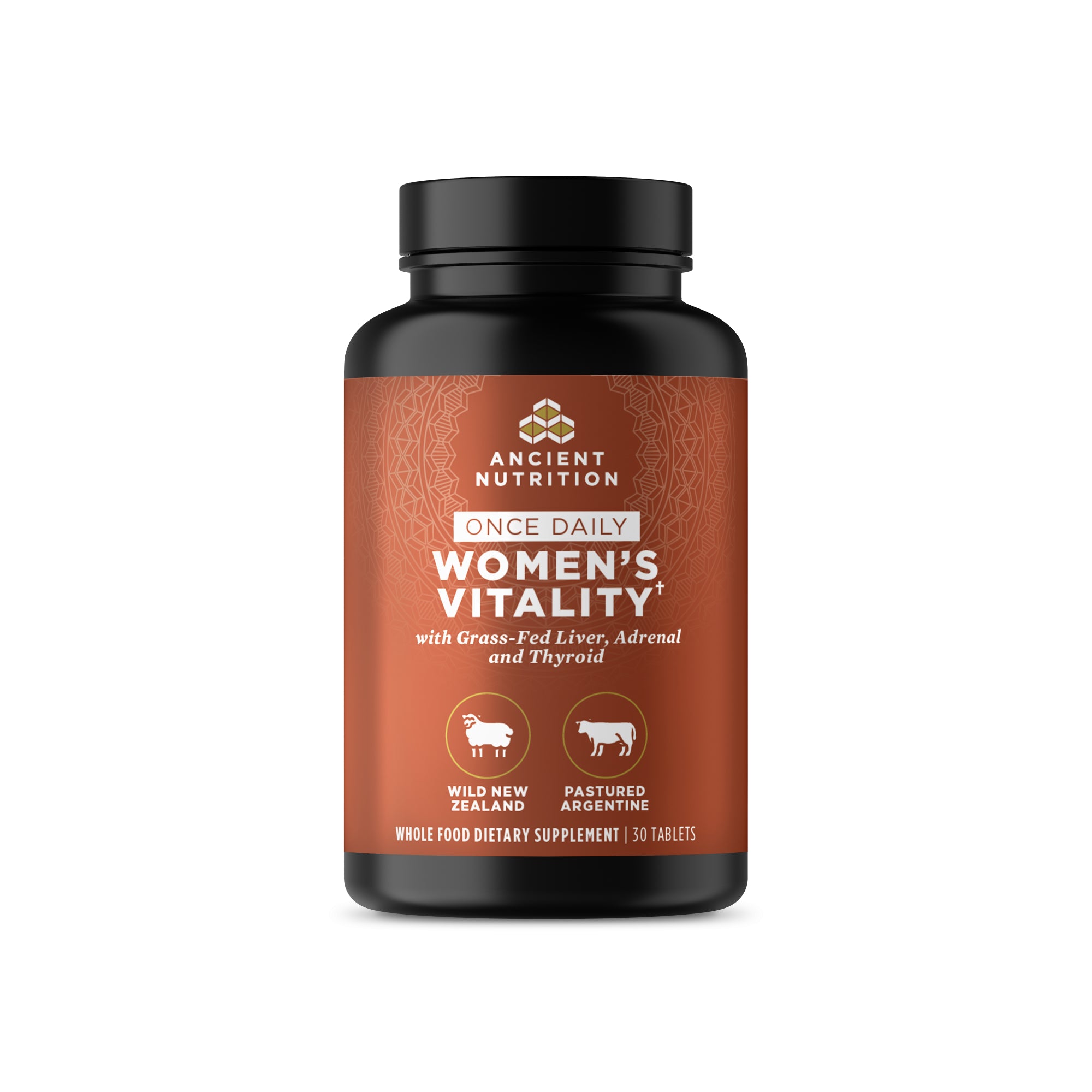 Women's Vitality Once Daily Tablets front of bottle 