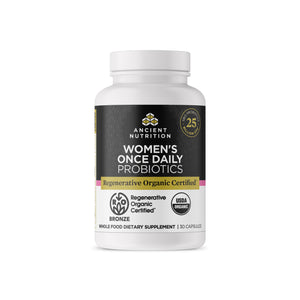 Regenerative Organic Certified™ Women's Once Daily Probiotics front of bottle