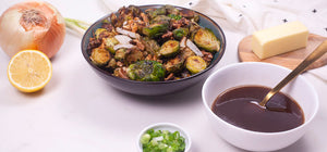 Baked Brussels sprouts with honey glaze recipe