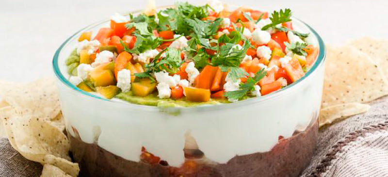 7 layer dip with black beans