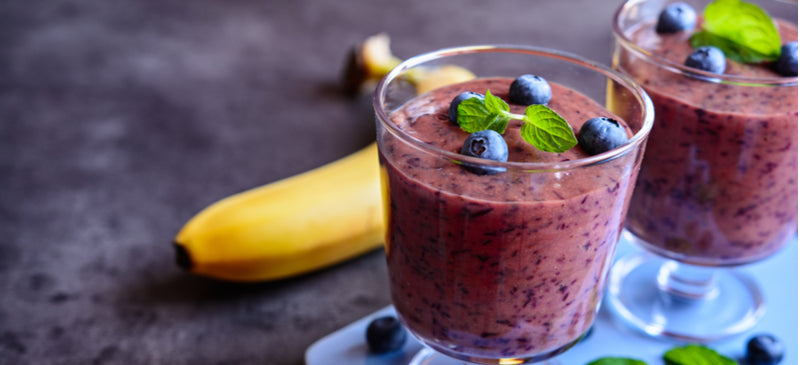 Multi collagen blueberry banana smoothie recipe