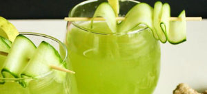 Cucumber lime collagen mocktail