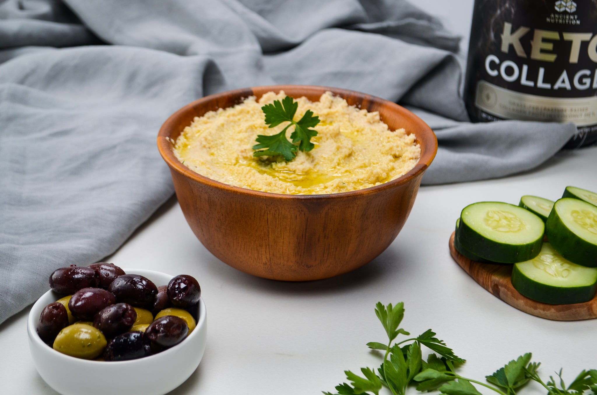 Roasted Cauliflower Hummus Recipe with Keto Collagen