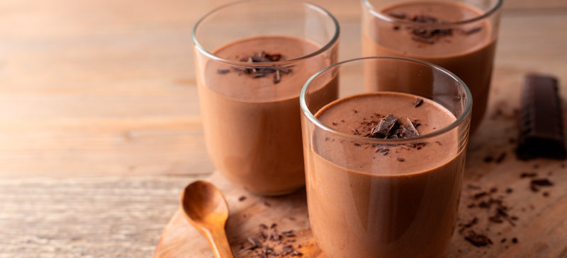 Dark chocolate protein smoothie