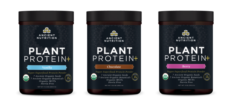 Ancient Nutrition's Plant Protein+