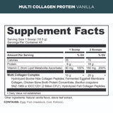 multi collagen protein powder vanilla supplement label