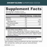superfood cocoa supplement label