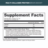 Multi collagen protein brain boost supplement label
