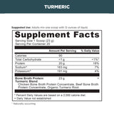 bone broth protein powder turmeric supplement labell