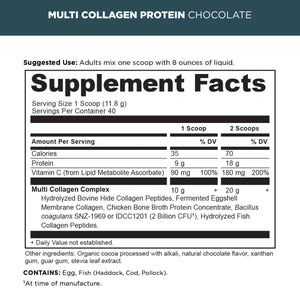 Multi Collagen Protein Powder Chocolate