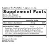 vitamin B12 supplement label