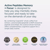 Active Peptides Memory + Focus† | Capsule (30 Servings)