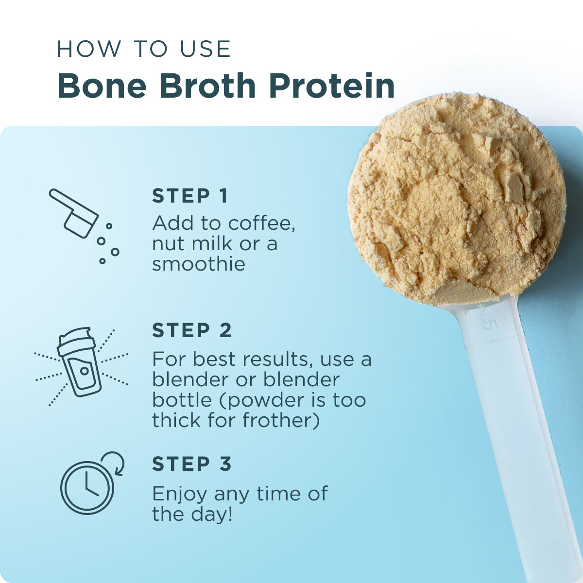 Bone Broth Protein | Powder Vanilla (20 Servings) - Podcast Offer