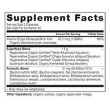 Regenerative Organic Certified® Women's Extra Strength Probiotics Capsules (60 Capsules) supplement label