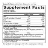 Hair Growth + Collagen Capsules supplement label