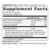 ancient nutrients calcium supplement label