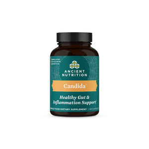 Candida Capsules front of bottle