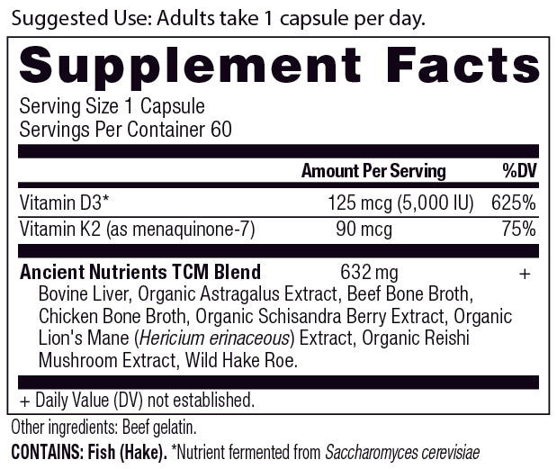 vitamin d supplement label