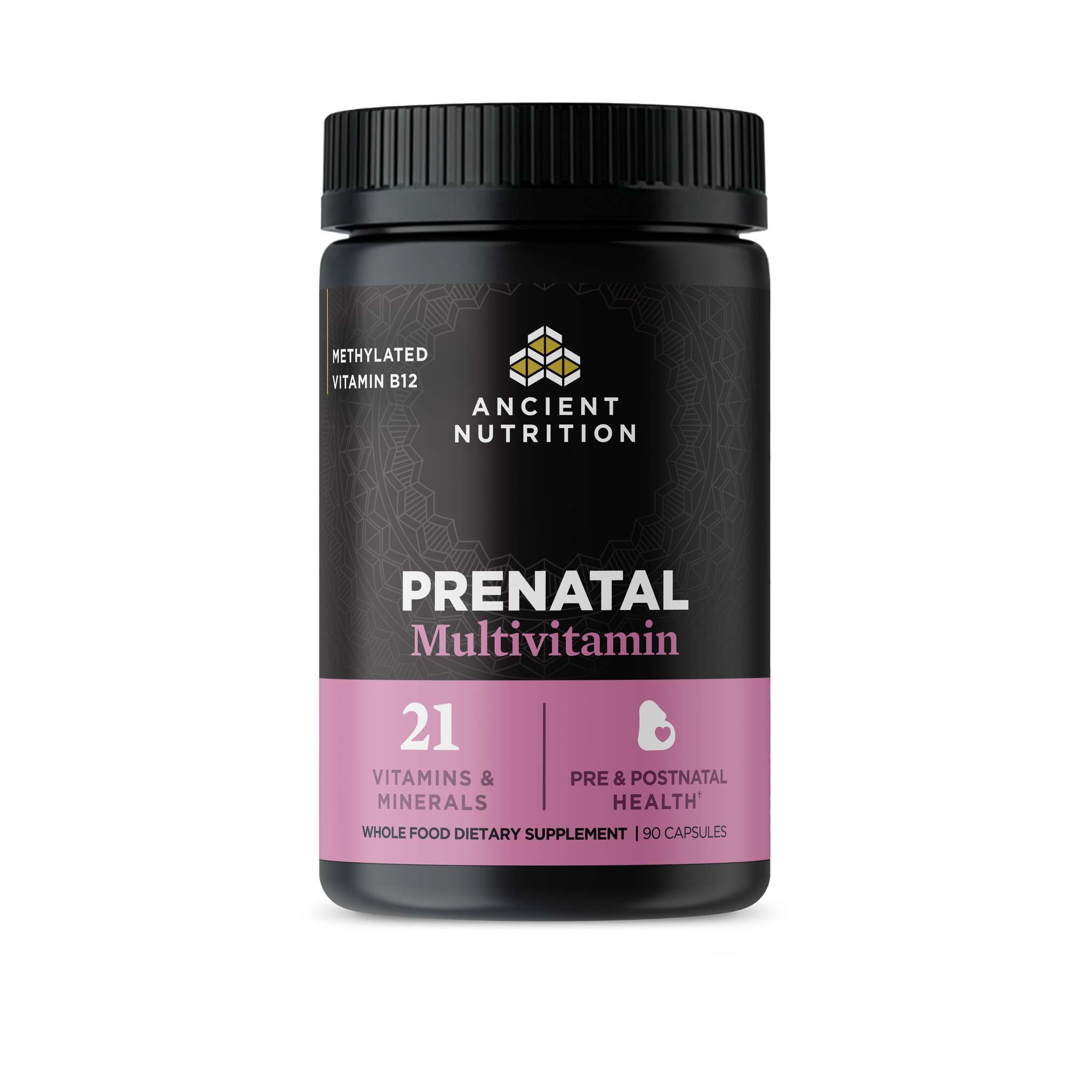 prenatal vitamin front of bottle