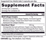 Brain Boost Capsules Supplement Facts Panel 