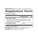 multi collagen capsules joint + mobility supplement label