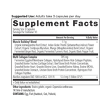 Multi Collagen Advanced Muscle Capsules supplement label