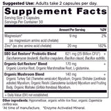 sbo probiotics gut restore supplement label