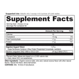 Colostrum Powder Coconut Lime Flavor (60 Servings) supplement facts label