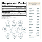 Multi Collagen Protein Stick Packs (40 Servings) supplement facts label
