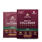 Two packages of Ancient Nutrition Multi Collagen Advanced on a white background