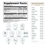 Multi Collagen Protein Powder Cold Brew (40 Servings) supplement facts label