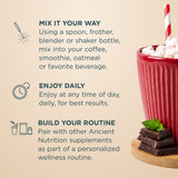 how to use image for Multi Collagen Protein Powder Peppermint Dark Chocolate (24 Servings)
