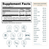 Multi Collagen Protein Powder Vanilla (24 Servings) supplement facts label
