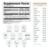 Multi Collagen Protein Powder Vanilla (45 Servings) supplement facts label