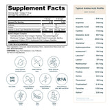 Multi Collagen Protein Strawberry Lemonade (24 Servings) supplement facts label