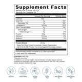 Whey Protein Powder Unflavored (20 Servings) supplement facts label