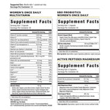 Women's Essentials Variety Pack Capsules (30 Servings) supplement facts label