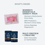 What's inside Women’s Foundational Kit. The image features a pink single-use packet labeled 'You've got this.'