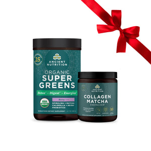 Holiday Energy Bundle with supergreens berry