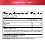 collagen matcha supplement label