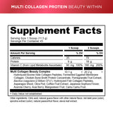 multi collagen protein beauty within supplement label