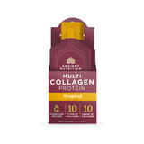 Box of Ancient Nutrition Multi Collagen Protein in tropical flavor on a white background