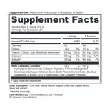 Multi Collagen Protein Lemon Iced Tea (24 Servings) supplement facts panel