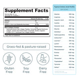 Multi Collagen Protein Stick Packs Supplement Facts Panel