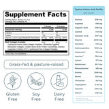 Multi Collagen Protein Powder Unflavored 45 Servings supplement facts panel