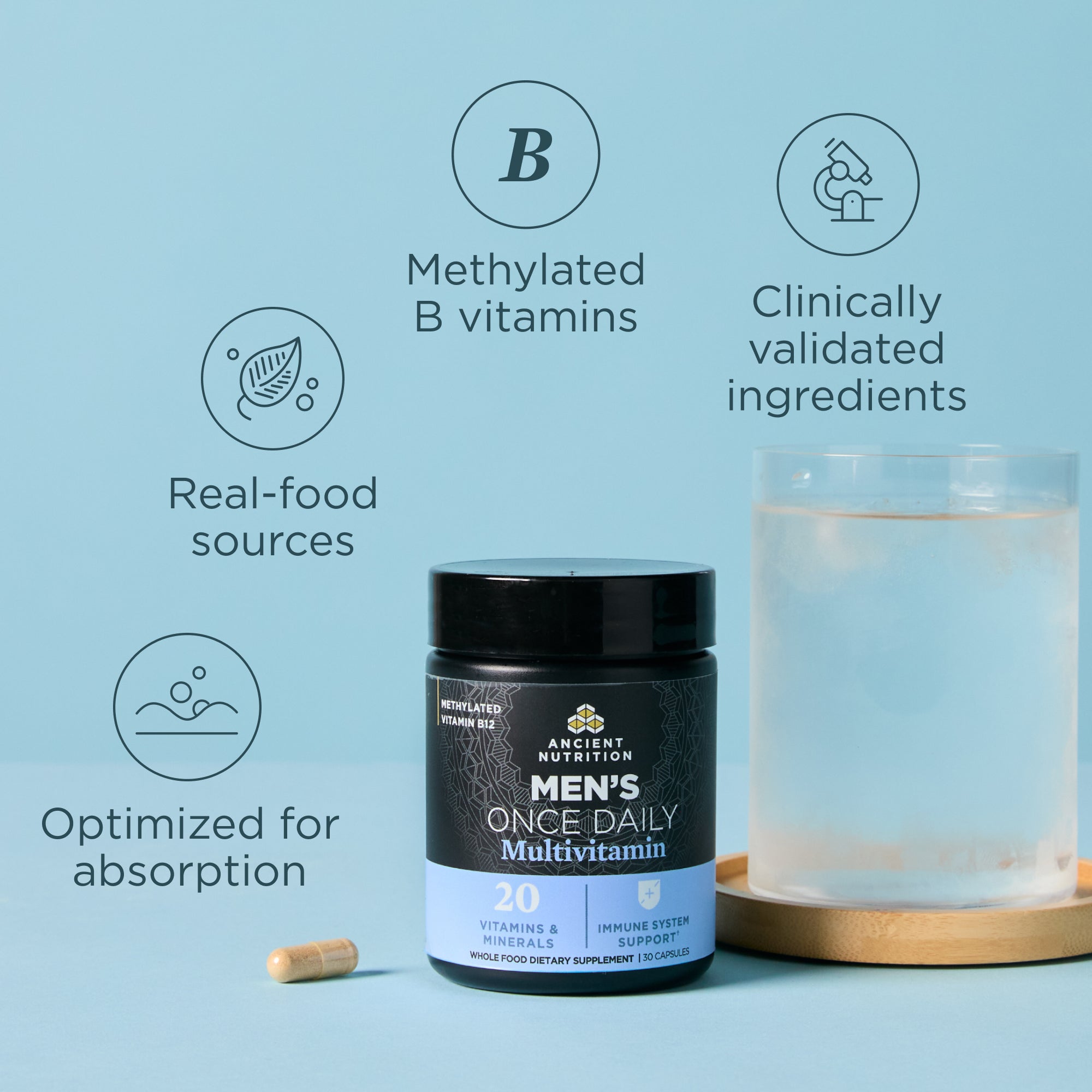 Ancient Multivitamin Men's Once Daily | Capsules (30 Capsules)