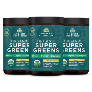 Organic SuperGreens Powder Mango Flavor