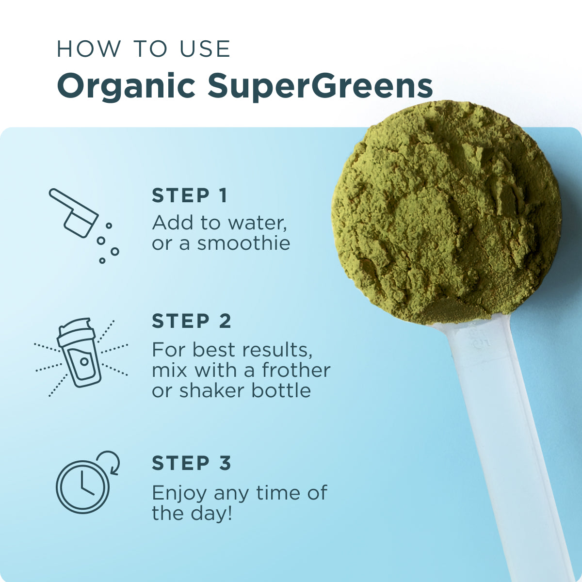 how to use organic supergreens