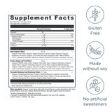 Organic SuperGreens Bloat Relief† Powder Citrus Apple Flavor supplement label