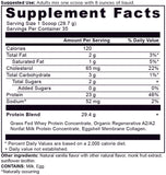 Whey Protein Powder Vanilla (35 Servings) Supplement label